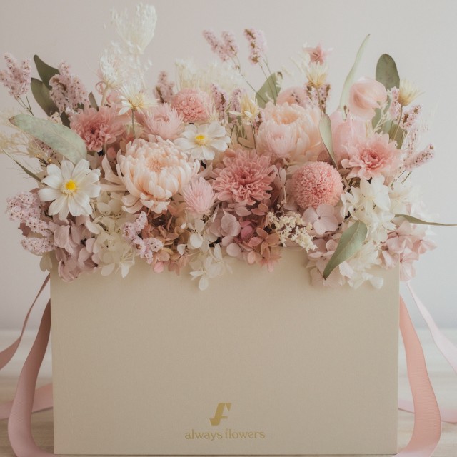 Flower BAG No.1／フラワーバッグアレンジ　つむぎ／プリザーブド＆ドライフラワー