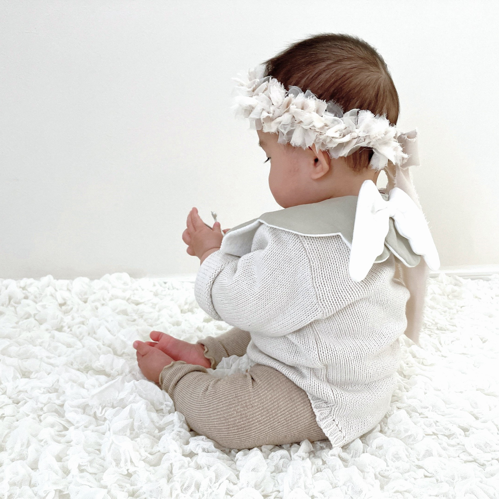 【名入れギフト】もこもこ天使スタイ