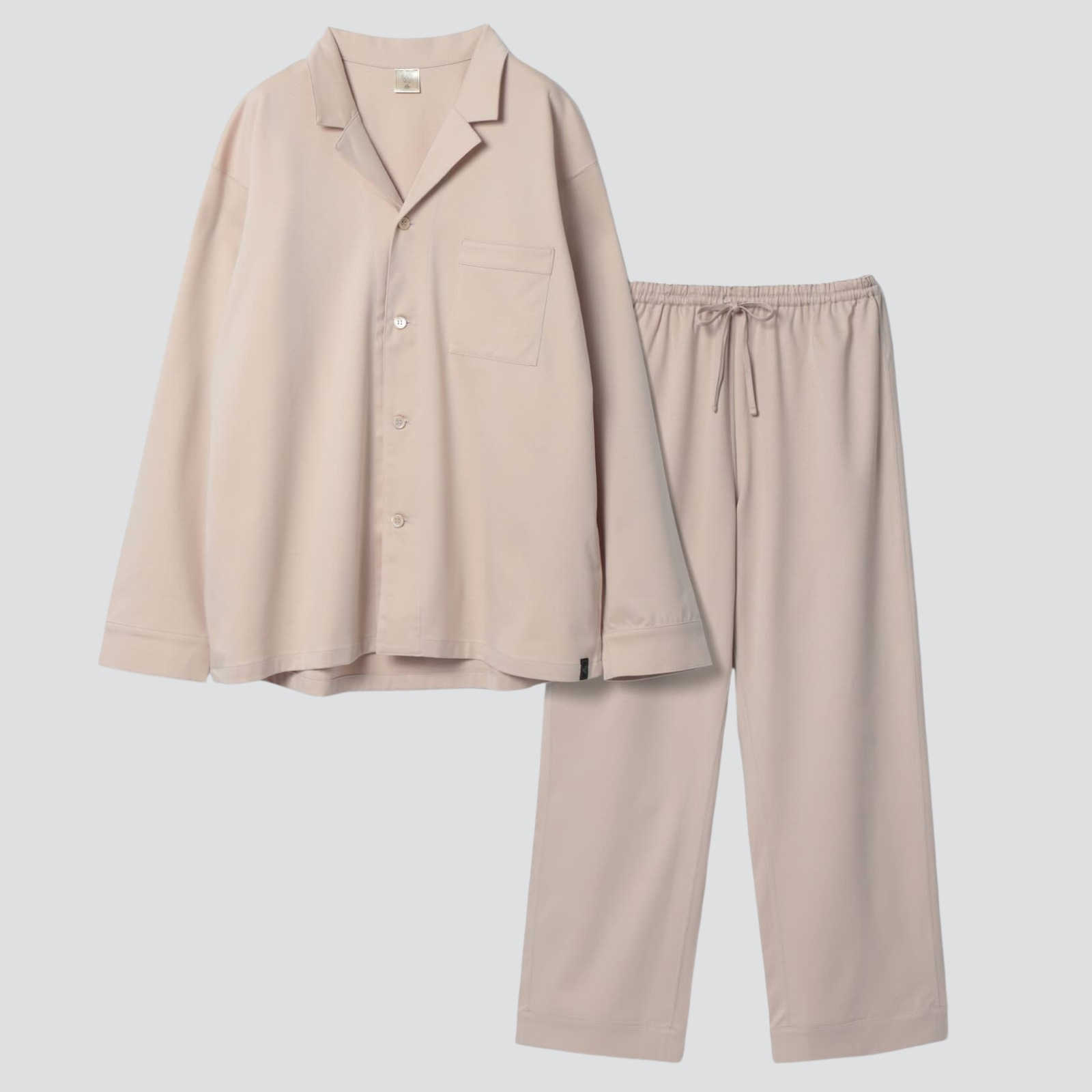 【セット】シルキーコットンパジャマ シャンパンベージュ