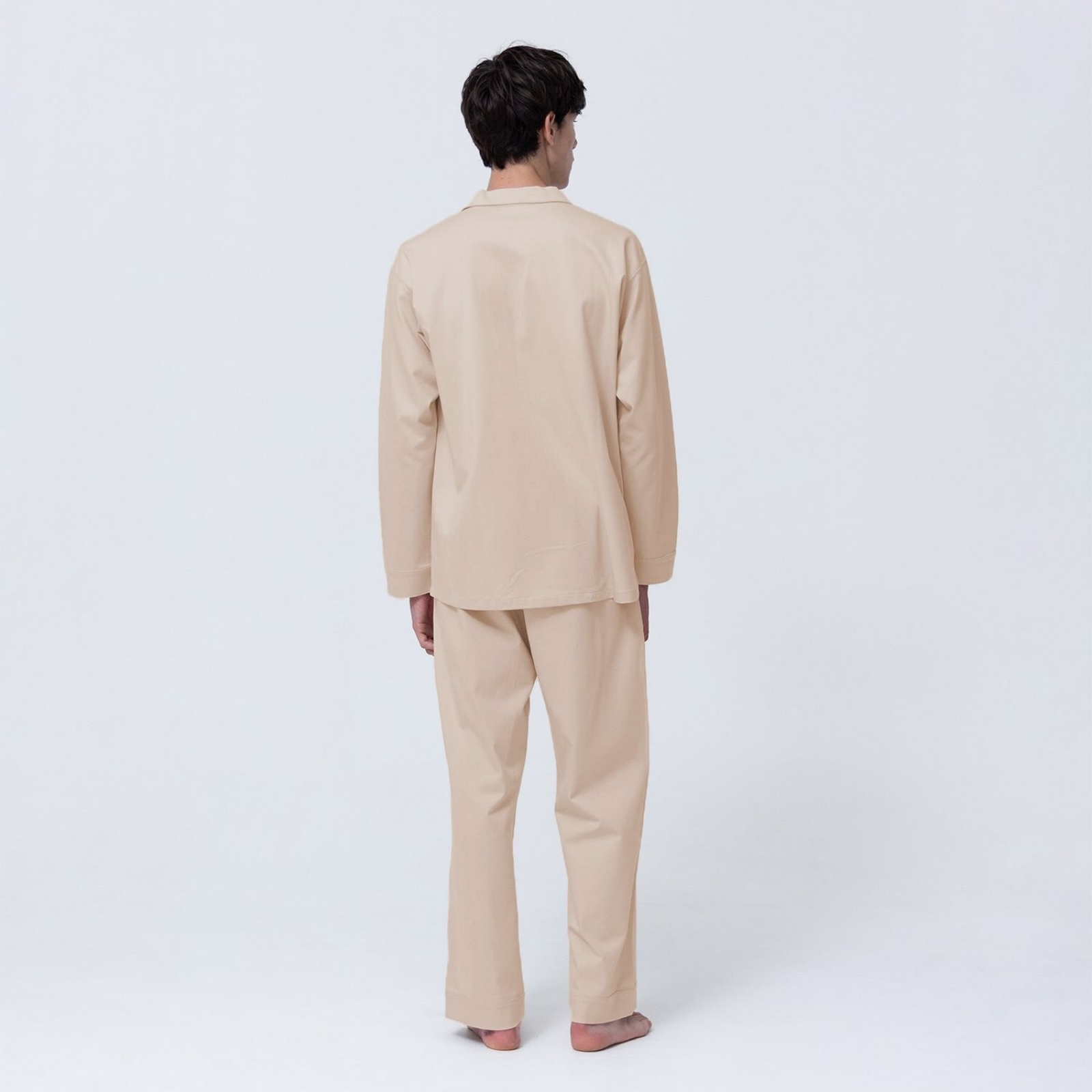 【セット】シルキーコットンパジャマ シャンパンベージュ