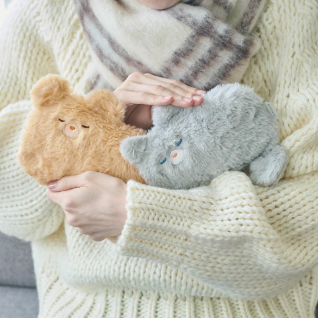 レンジですぐにホッカホカ ジェル湯たんぽ hocca ハンドウォーマー ねこ／くま