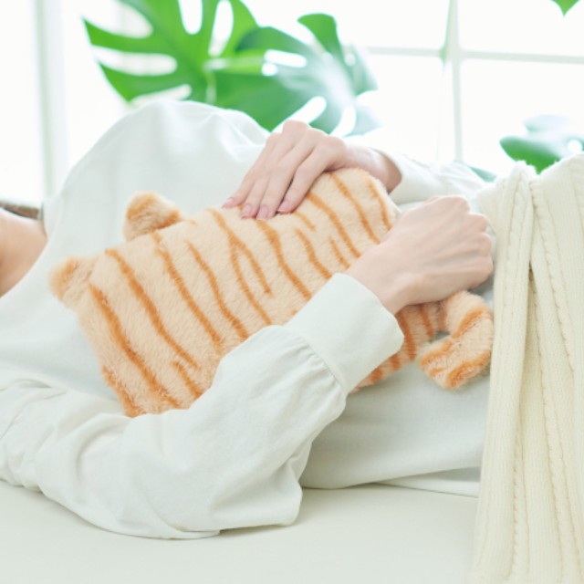 レンジですぐにホッカホカ　ジェル湯たんぽhoccaねこ