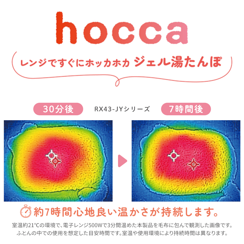 レンジですぐにホッカホカ　ジェル湯たんぽhoccaねこ