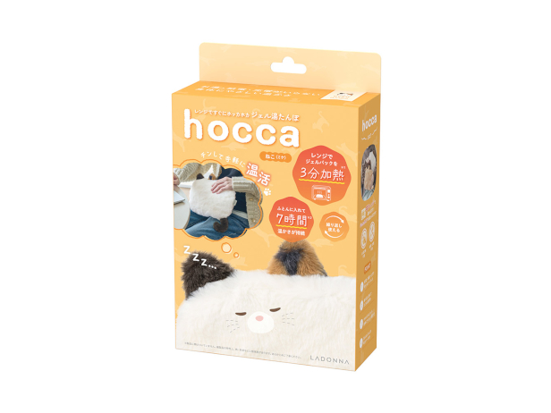 レンジですぐにホッカホカ　ジェル湯たんぽhoccaねこ
