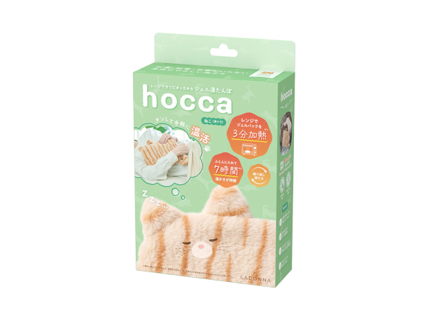 レンジですぐにホッカホカ　ジェル湯たんぽhoccaねこ