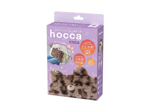 レンジですぐにホッカホカ　ジェル湯たんぽhoccaねこ