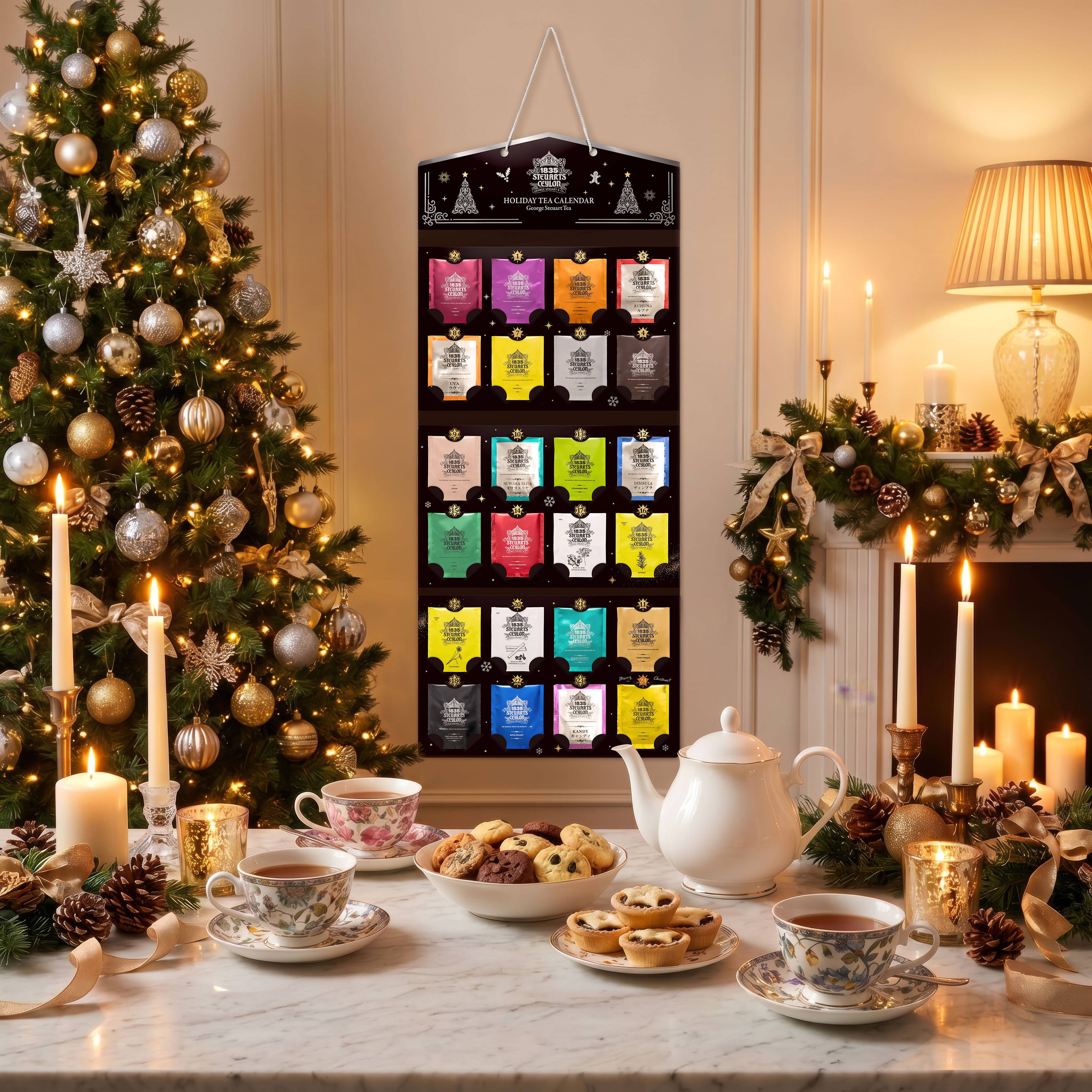 【ファーストクラスで採用された紅茶】HOLIDAY TEA GIFT ホリデーシルバー（アドベントカレンダー）