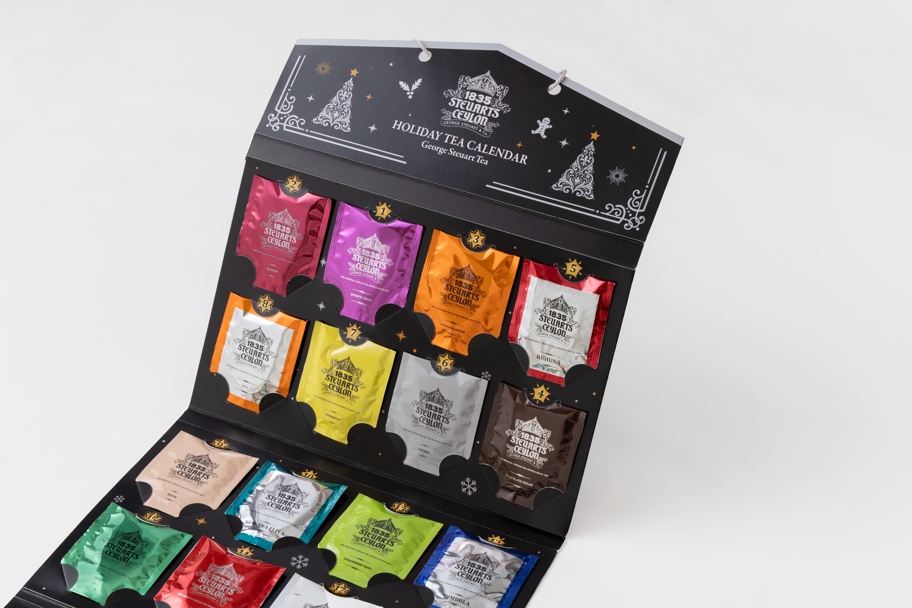 【ファーストクラスで採用された紅茶】HOLIDAY TEA GIFT ホリデーシルバー（アドベントカレンダー）