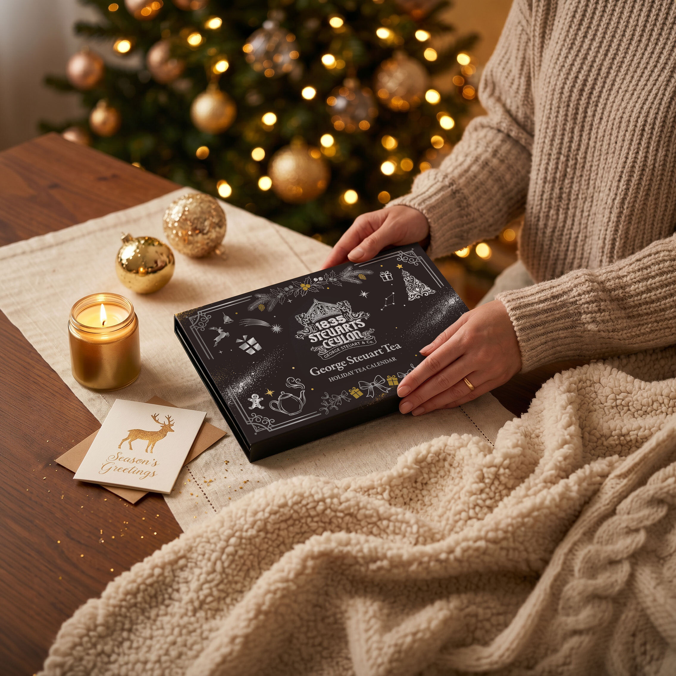 【ファーストクラスで採用された紅茶】HOLIDAY TEA GIFT ホリデーシルバー（アドベントカレンダー）