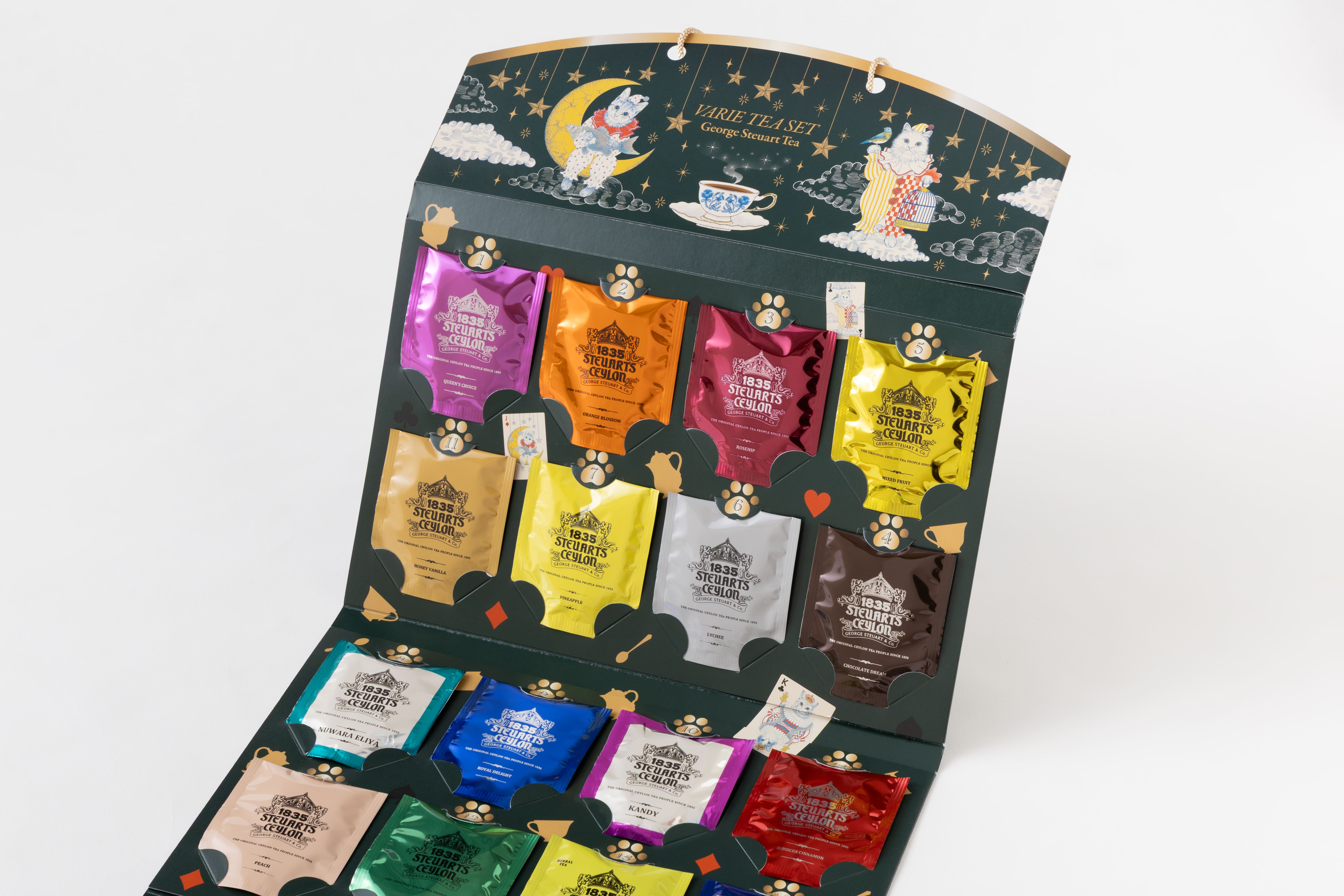 【ファーストクラスで採用された紅茶】24days紅茶アソート（猫）（アドベントカレンダー）