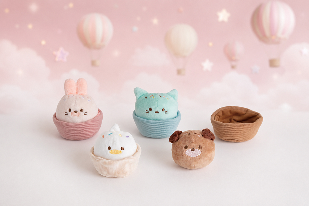 Ponpon Animal Cupcake - ポンポンアニマルカップケーキ -