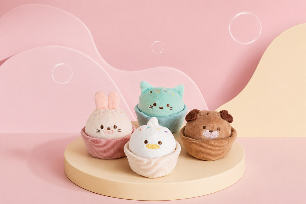 Ponpon Animal Cupcake - ポンポンアニマルカップケーキ -