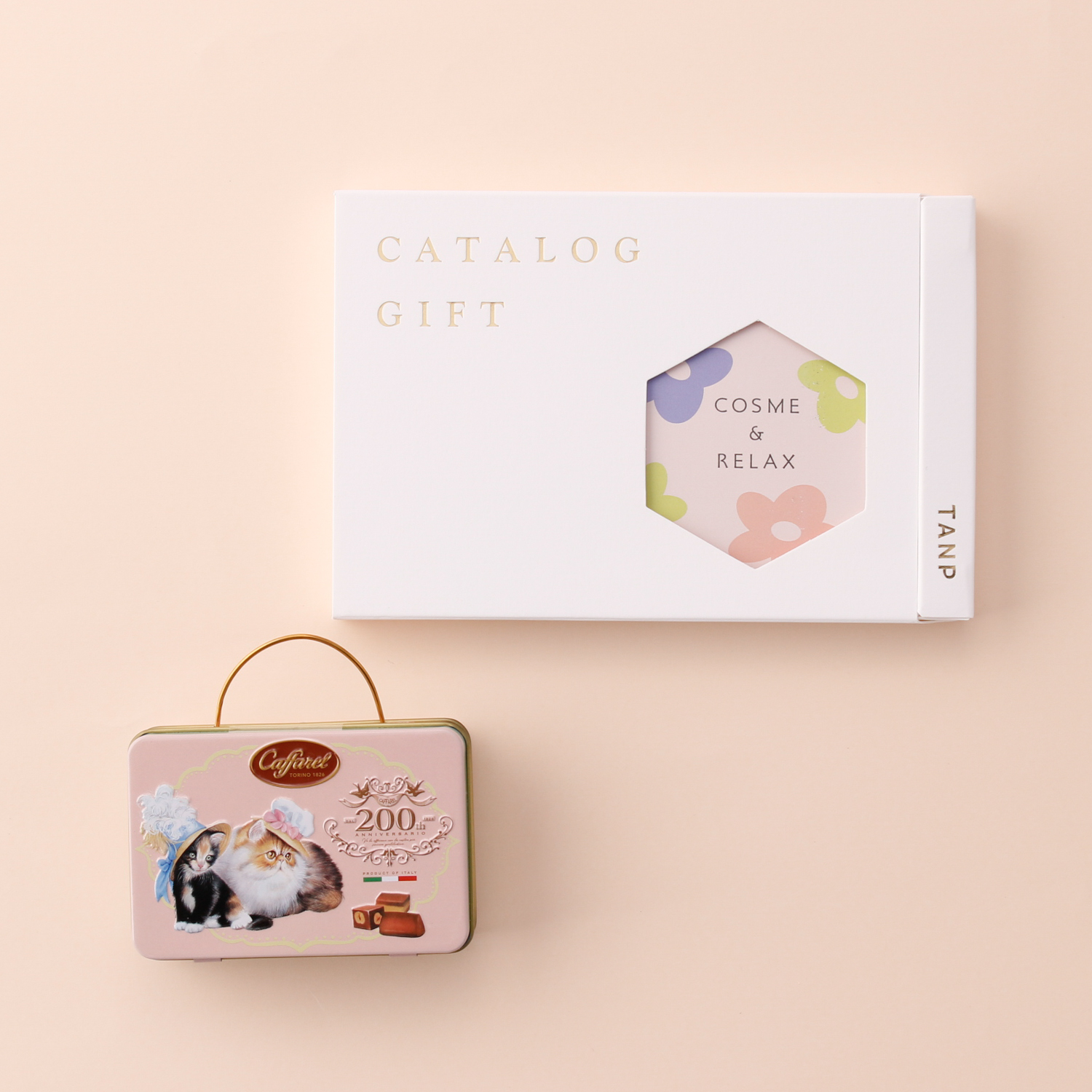 Cosme&Relaxカタログギフト×カファレルねこのティータイムセット