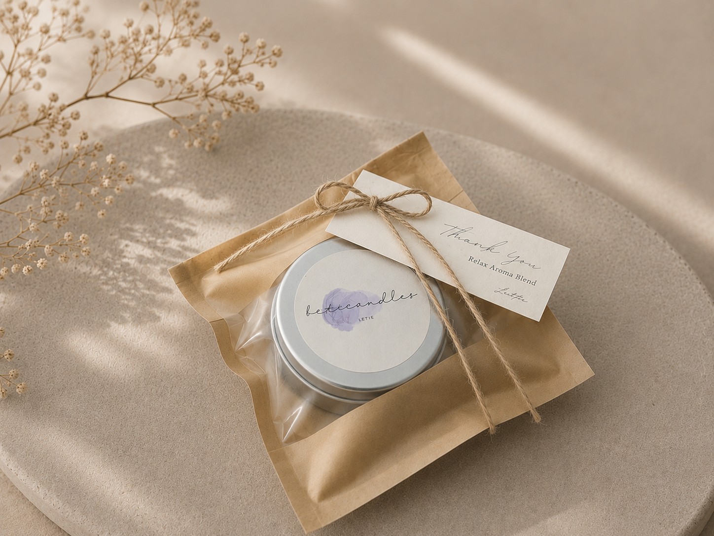 Natural Beeswax Aroma Candle（100%天然蜜蝋アロマキャンドル）