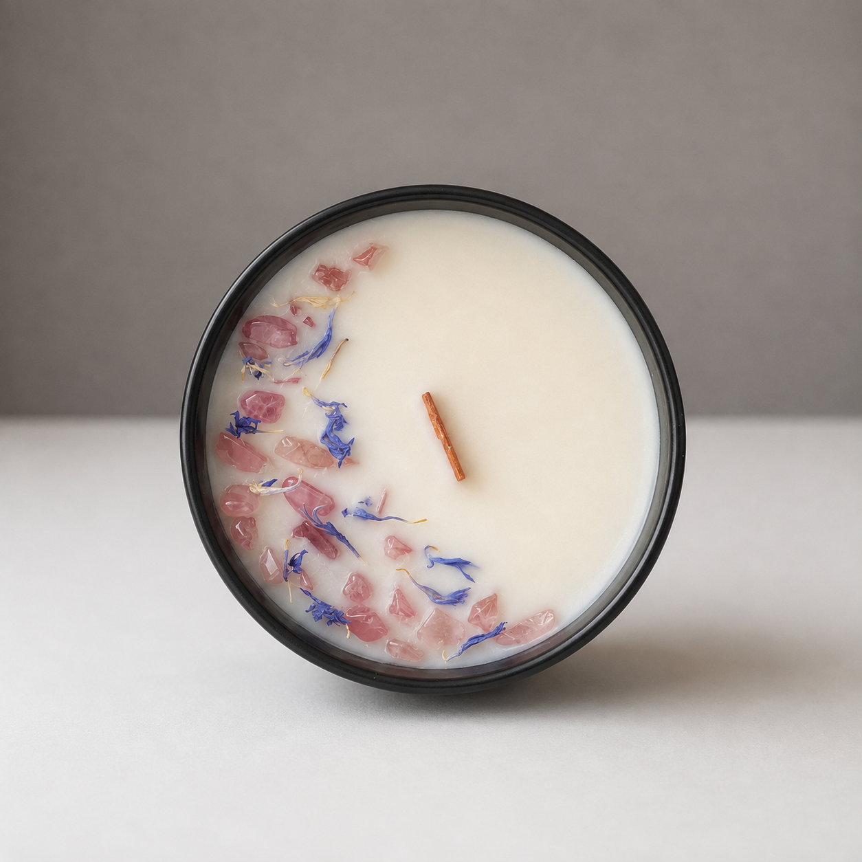 Stone Candle – Rose Quartz（天然石アロマSOYキャンドル）