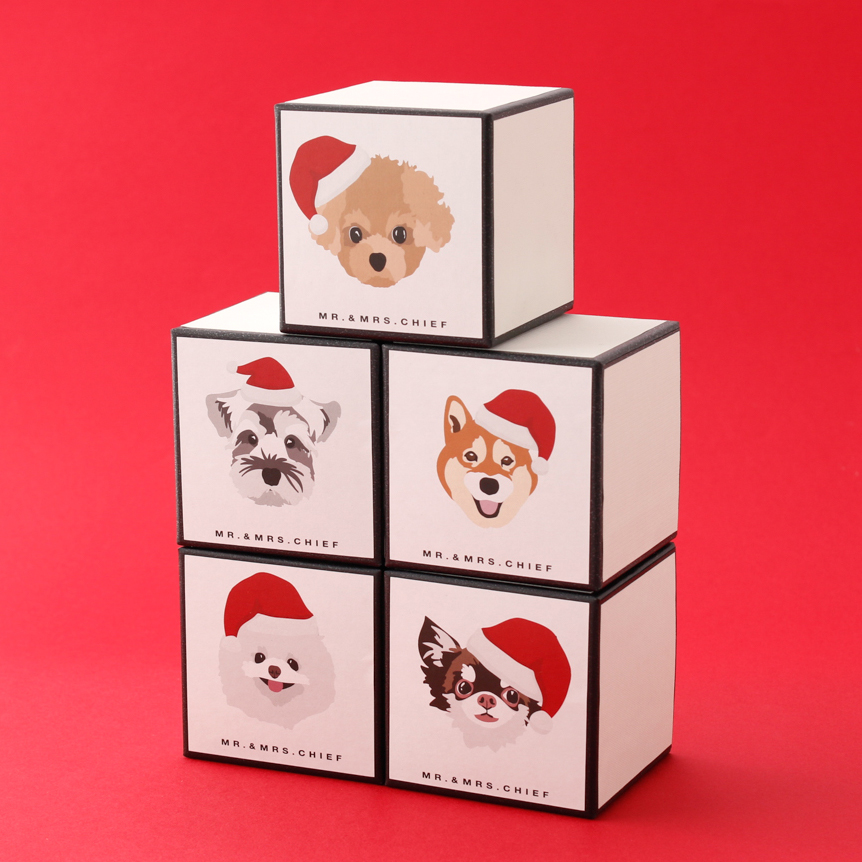 【クリスマス限定BOX】イヌとネコから選べるタオルハンカチ