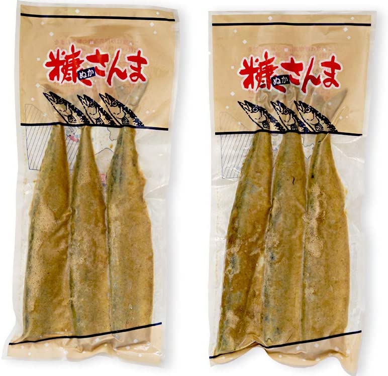 北海道糠さんま3尾×3