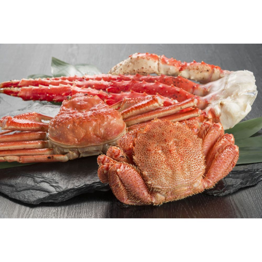 北海道　3大蟹本ズワイ640g/毛蟹360g/タラバ800g