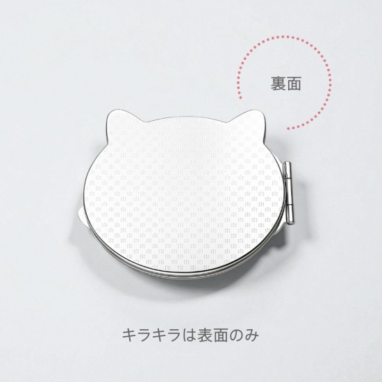 ネコのクリスタルハンドミラー
