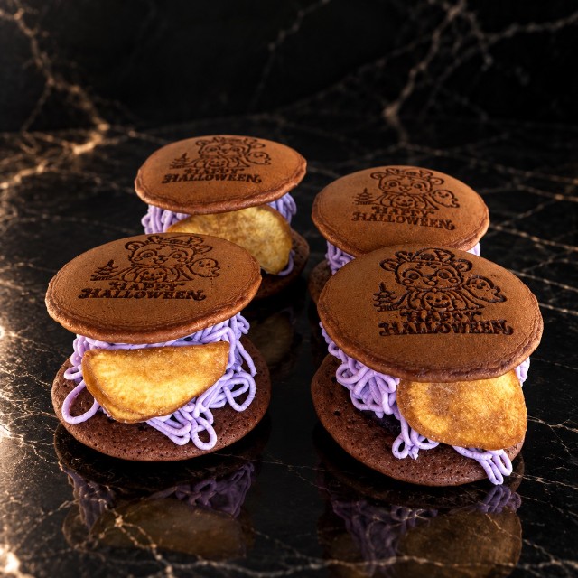 【ハロウィン限定焼印】紫芋モンブランどら焼き