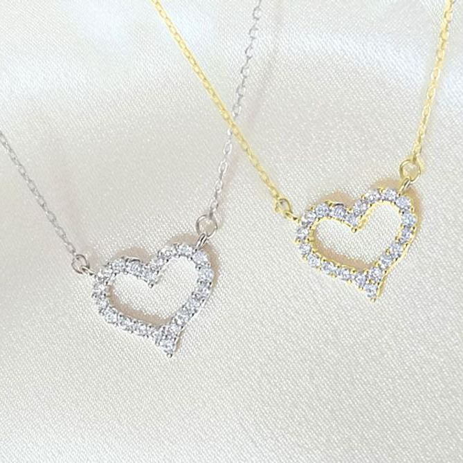 【Clementia】アリスオープンハートネックレス