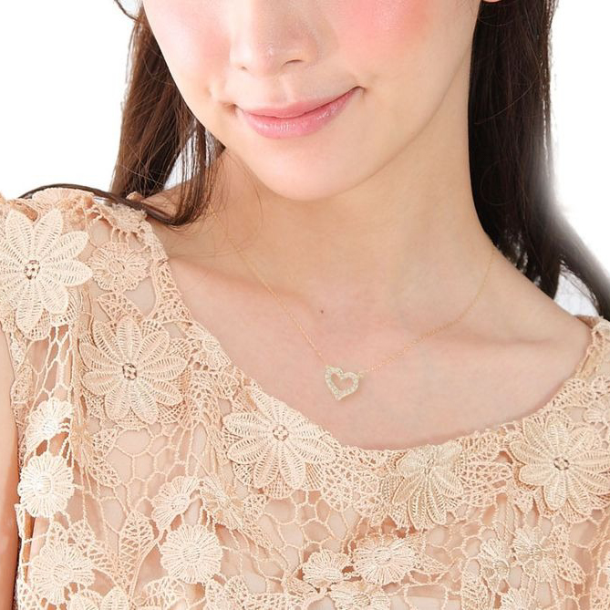 【Clementia】アリスオープンハートネックレス