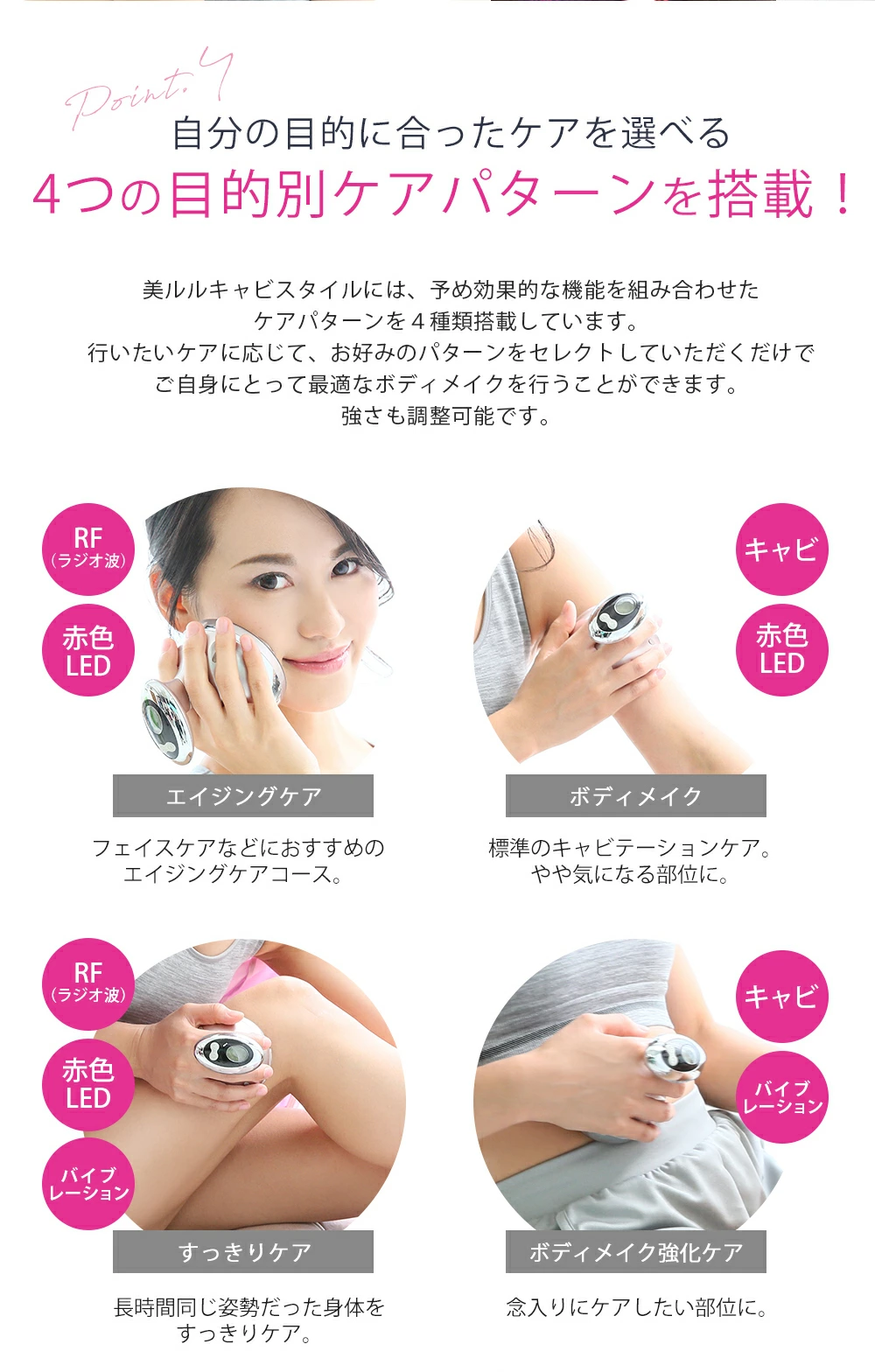 キャビスタイル【フェイス、ボディに使える美顔器】