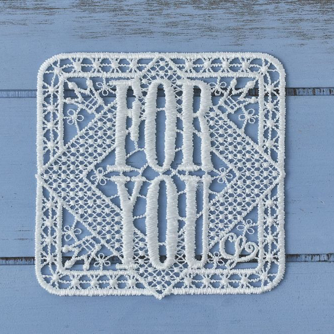 タオルハンカチ＆グリーティングレース＆イニシャルチャームセット