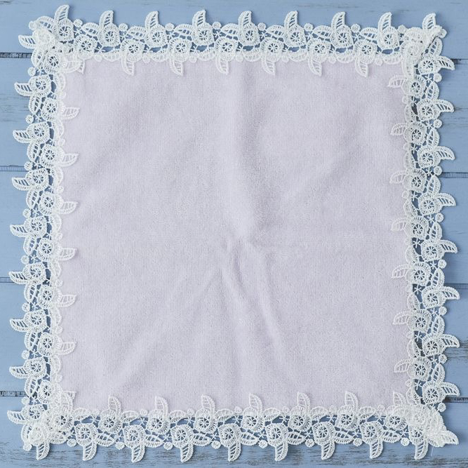 タオルハンカチ＆グリーティングレース＆イニシャルチャームセット