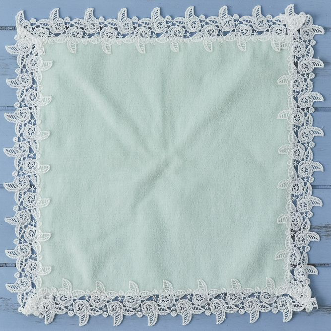 タオルハンカチ＆グリーティングレース＆イニシャルチャームセット