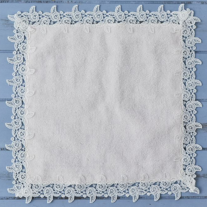 タオルハンカチ＆グリーティングレース＆イニシャルチャームセット