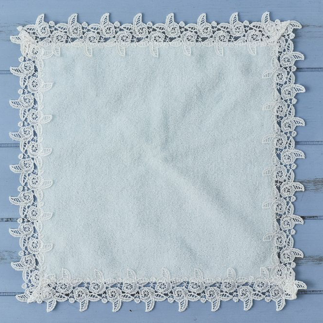 タオルハンカチ＆グリーティングレース＆イニシャルチャームセット