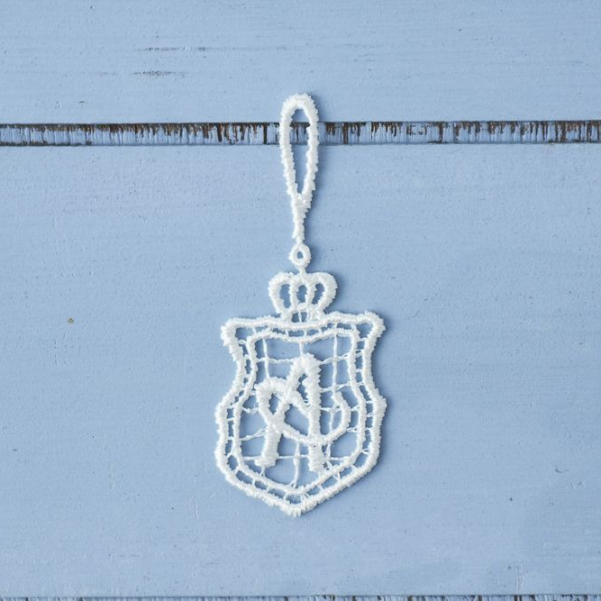 タオルハンカチ＆グリーティングレース＆イニシャルチャームセット