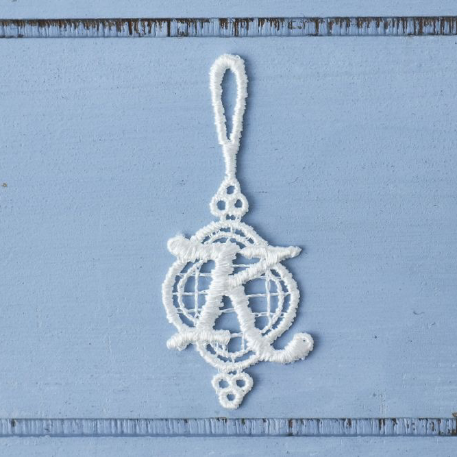 タオルハンカチ＆グリーティングレース＆イニシャルチャームセット