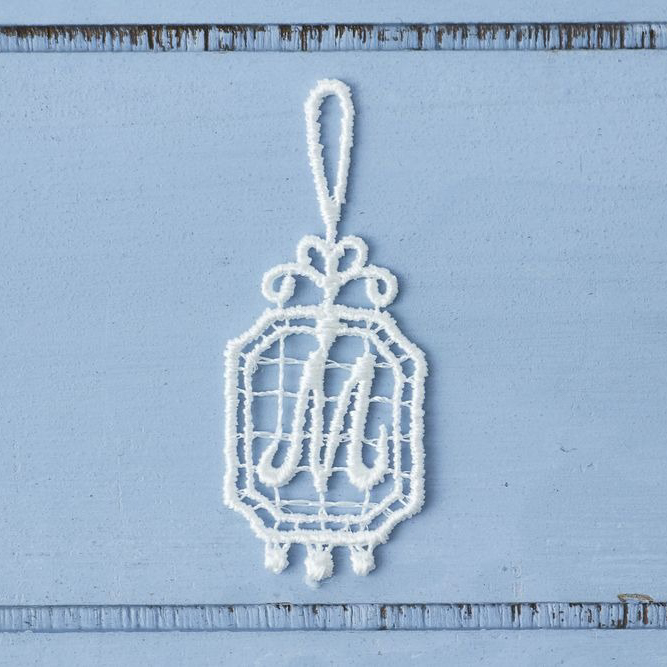 タオルハンカチ＆グリーティングレース＆イニシャルチャームセット