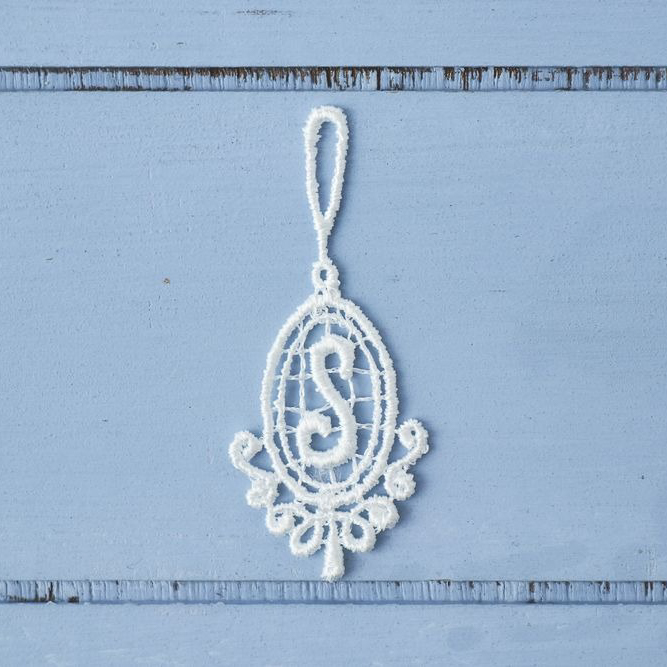 タオルハンカチ＆グリーティングレース＆イニシャルチャームセット