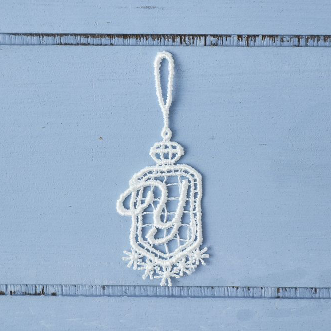 タオルハンカチ＆グリーティングレース＆イニシャルチャームセット