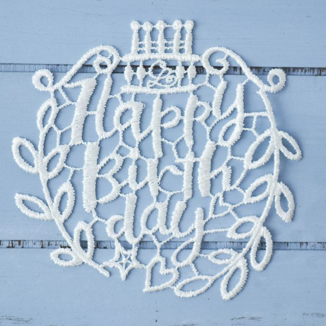 タオルハンカチ＆グリーティングレース＆イニシャルチャームセット