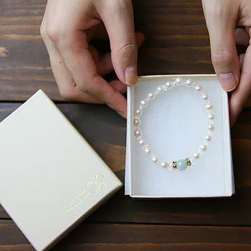 誕生石ブレスレット［淡水パール］