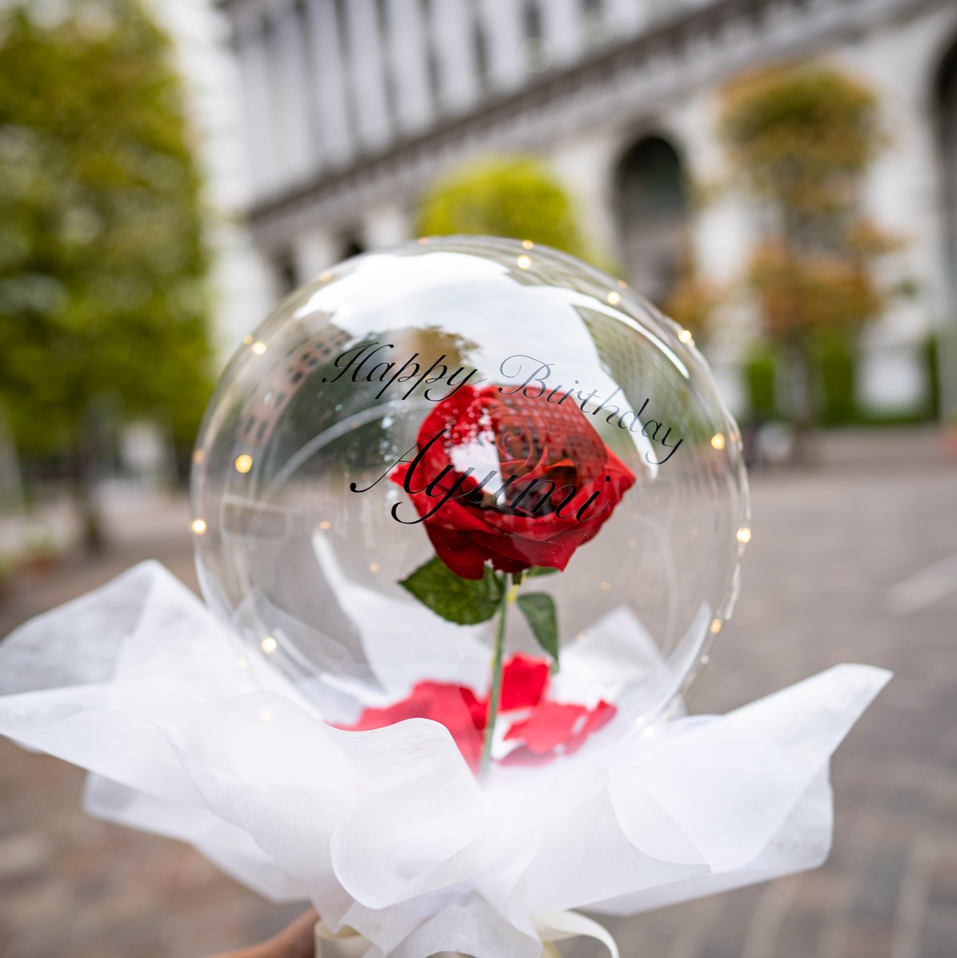 【手持ちブーケ】バルーンフラワー ローズ_125