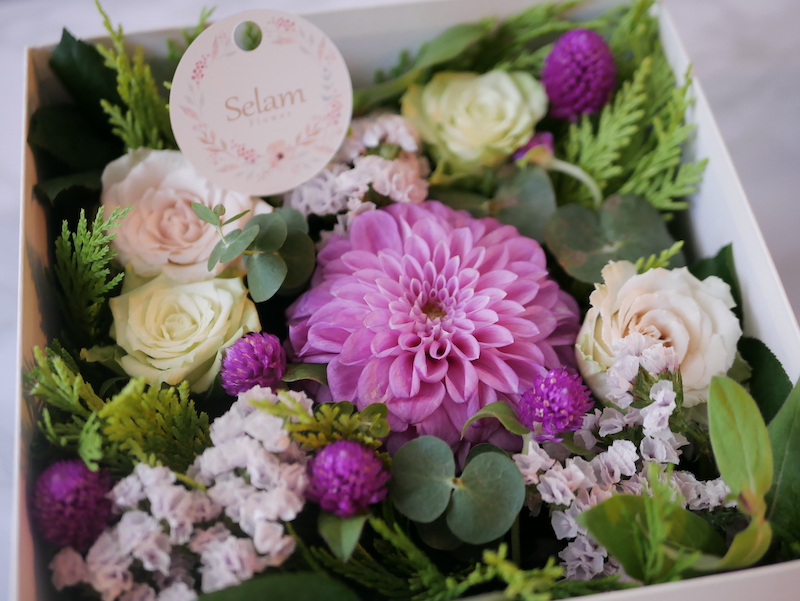 花言葉と贈るフラワーボックス