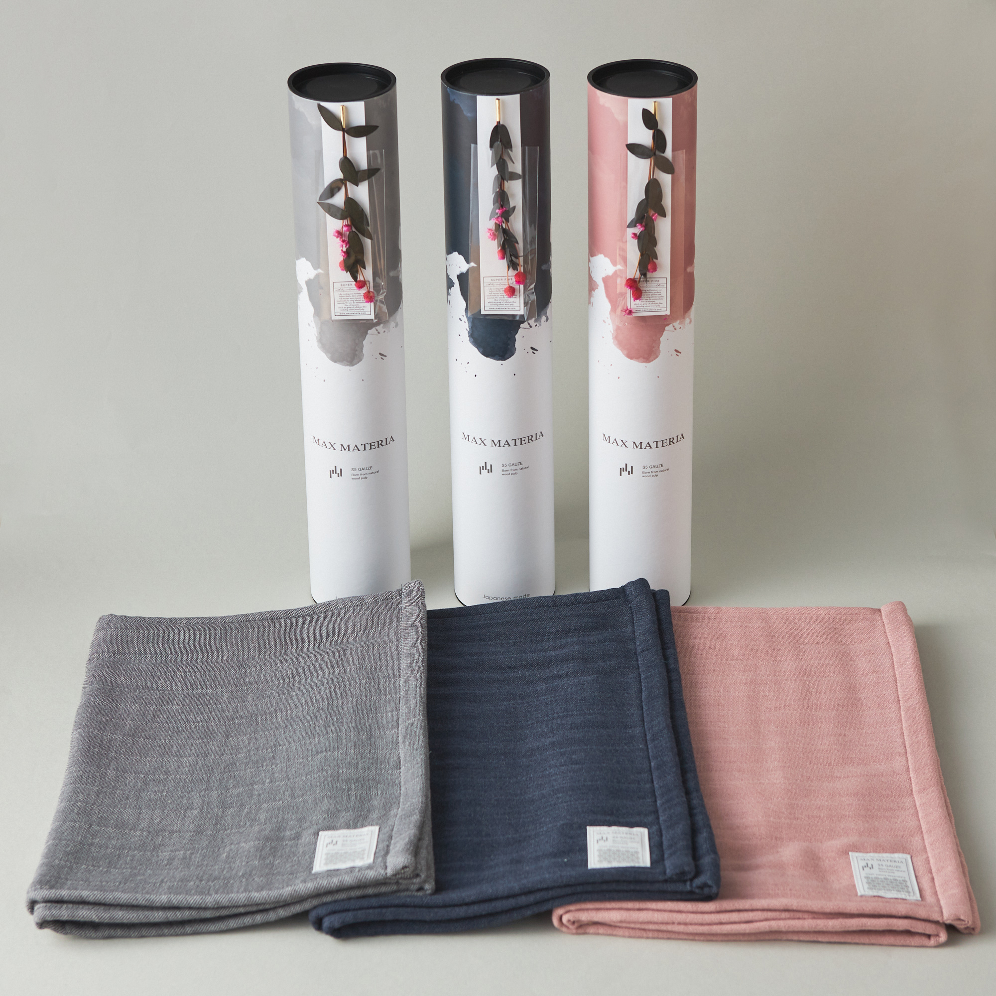 5層ガーゼ花束筒フェイスタオル