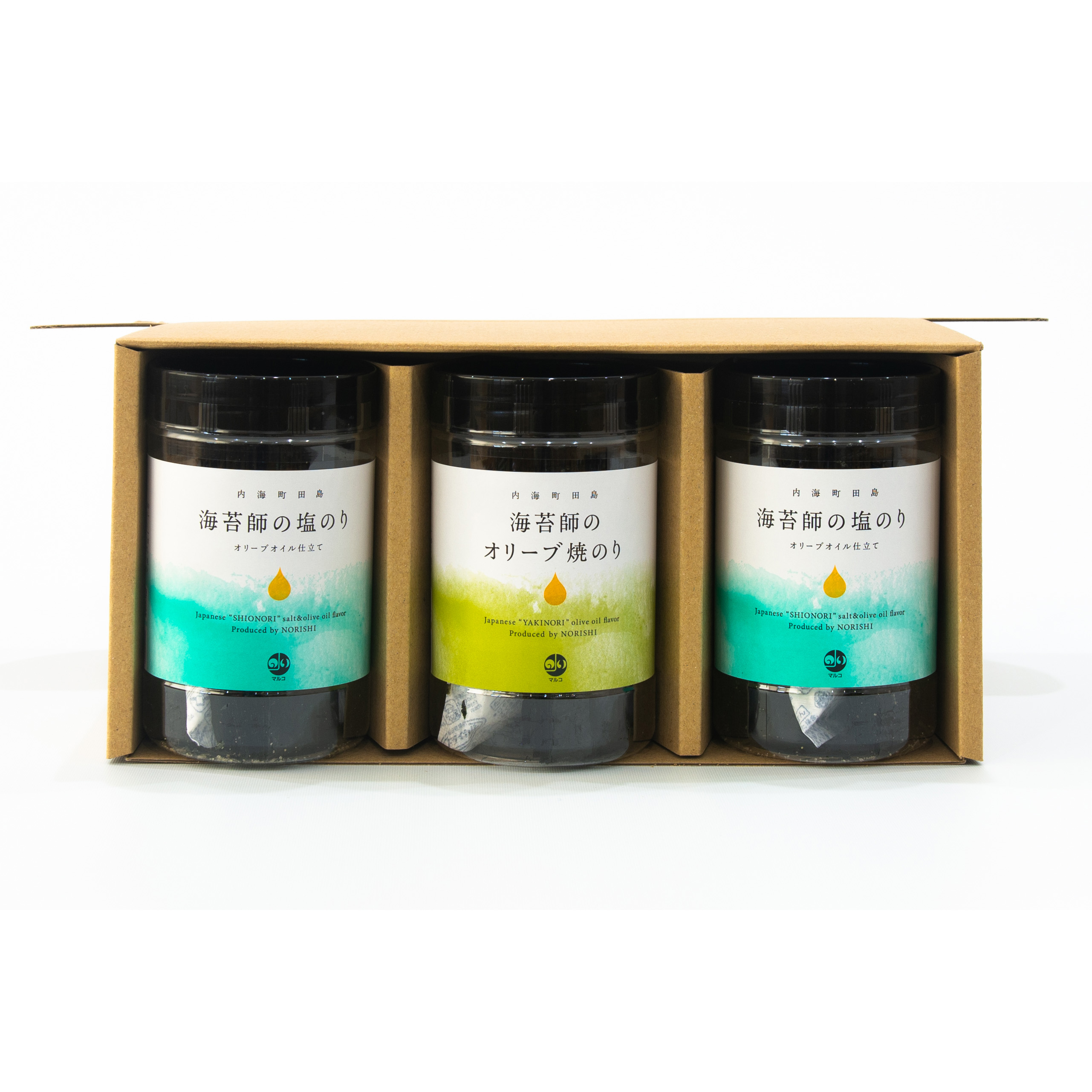 SETOUCHI SEAWEED 塩・オリーブ 3本セット