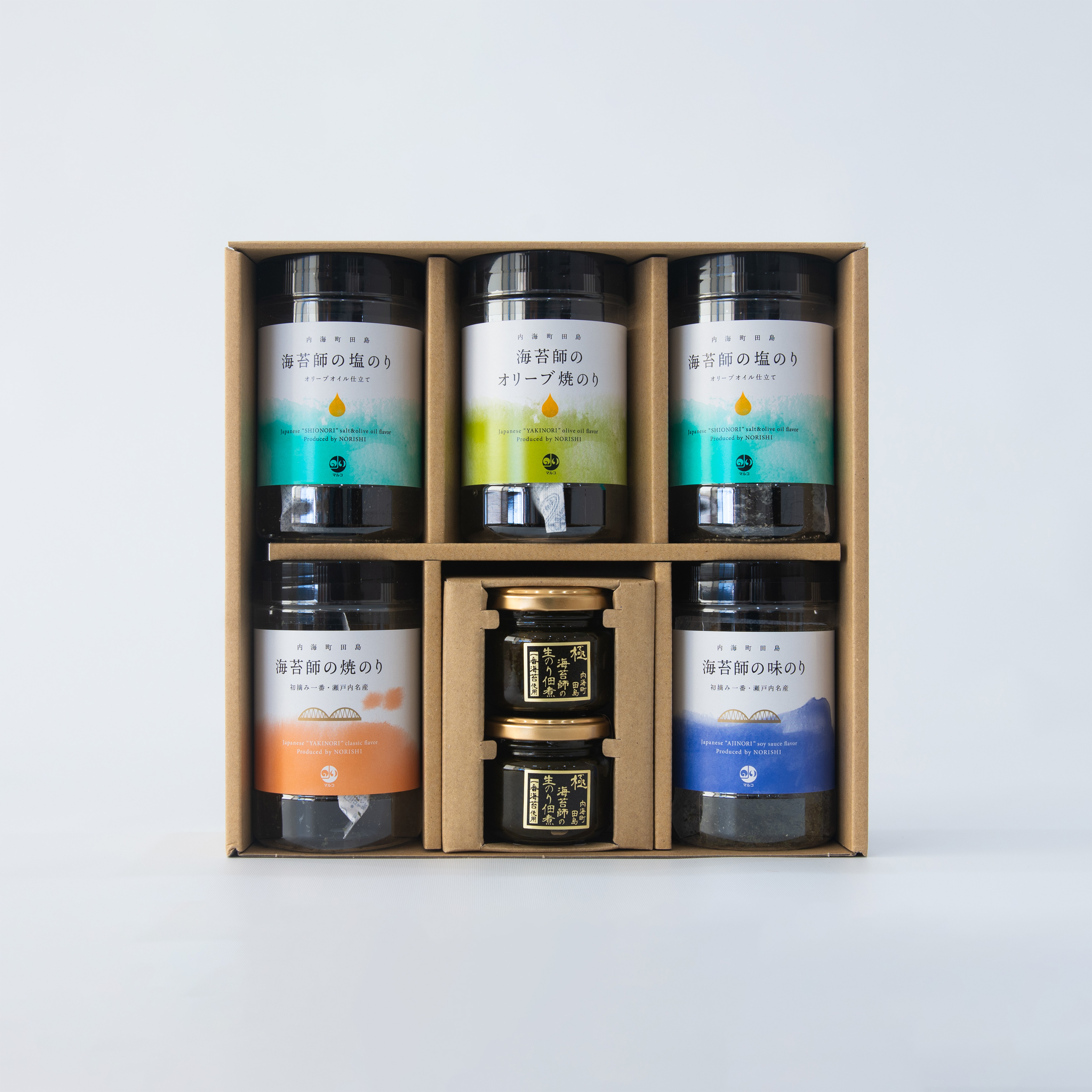 SETOUCHI SEAWEED 塩2・オリーブ・味・焼・極2 セット