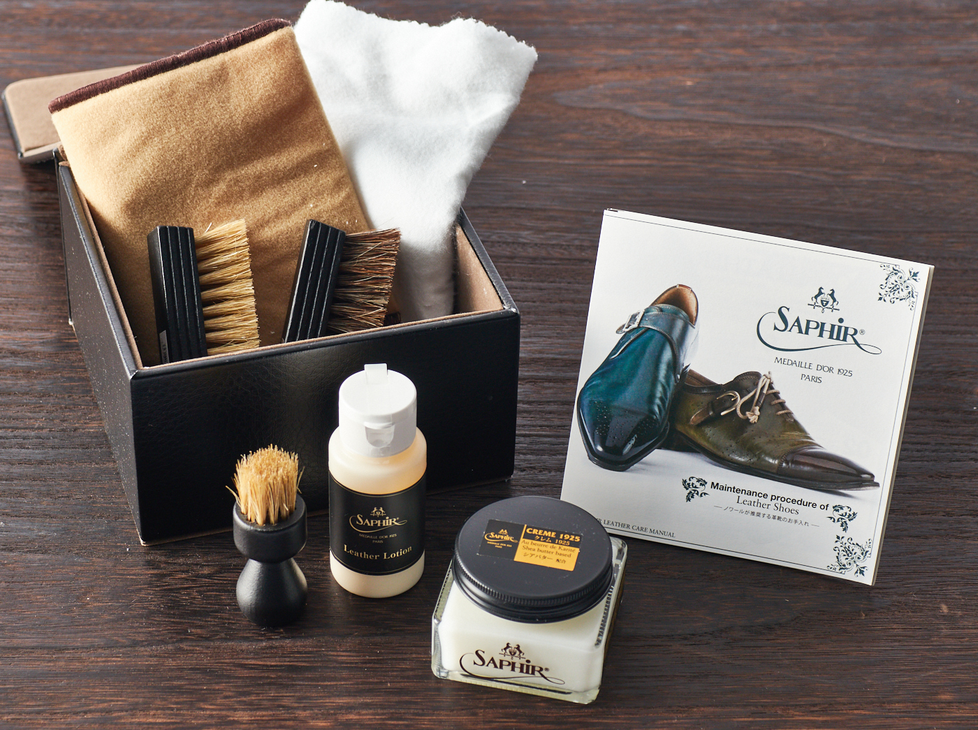 タンプ限定ノワールシューケアシングルセット