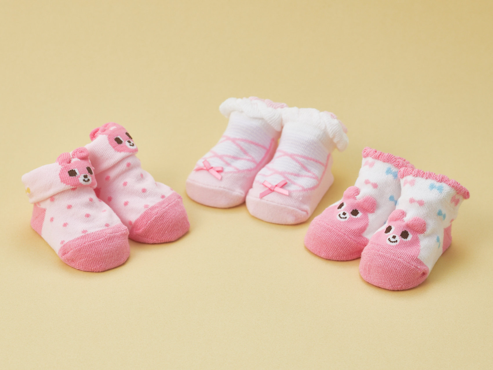 ベビーソックスパック3足セット | Mikihouse HotBiscuits（ミキハウス  