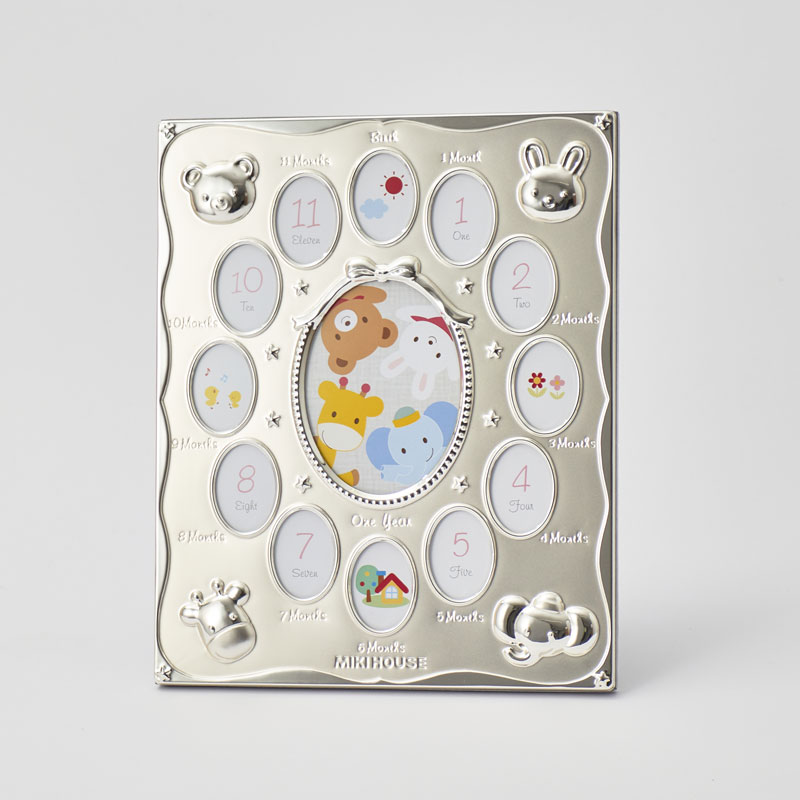 どうぶつ柄12ケ月フォトフレーム