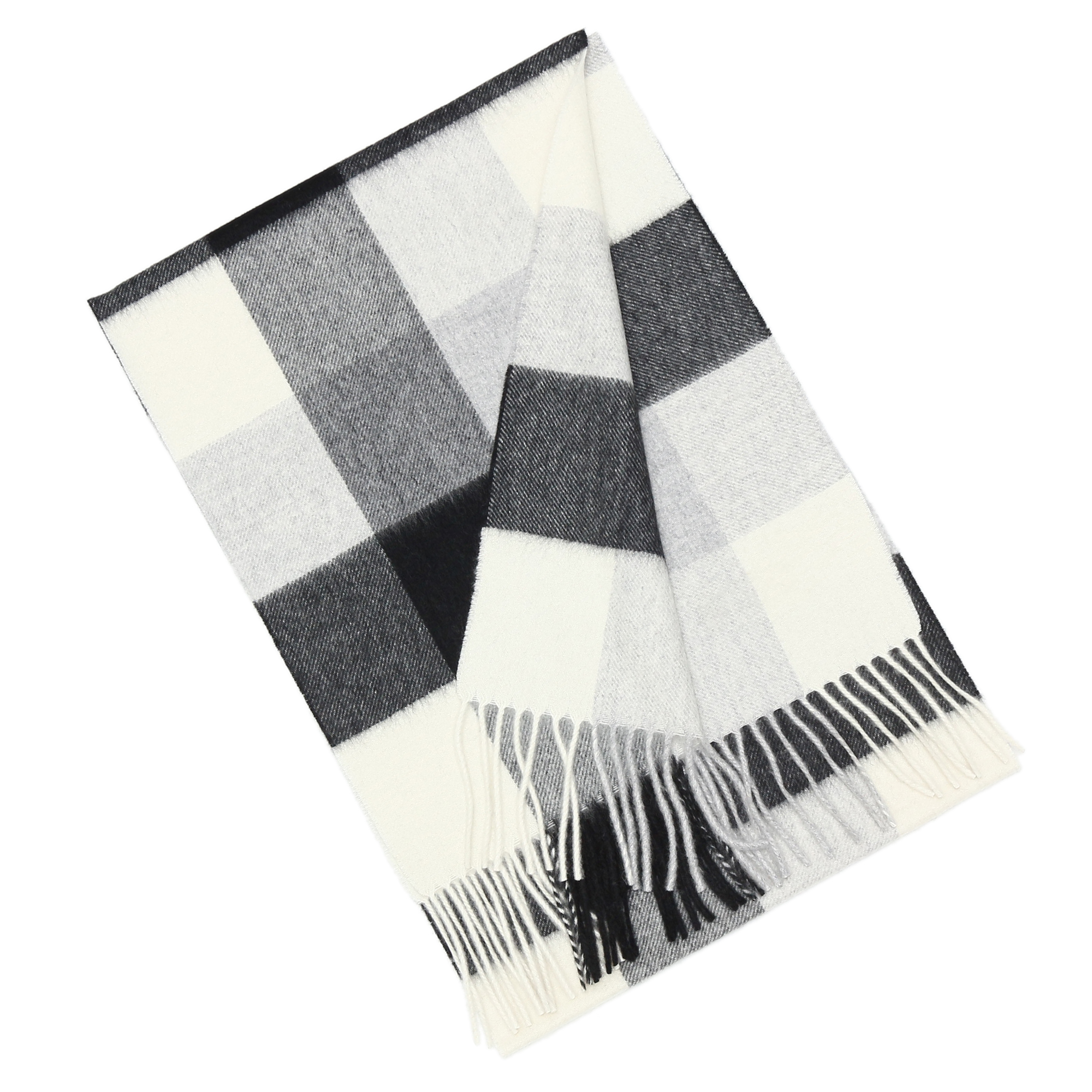 【刺繍名入れギフト】カシミヤ100%マフラー［チェック］