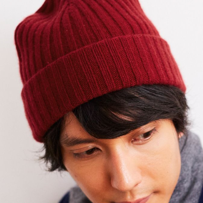 カシミヤ 100％ ニット帽