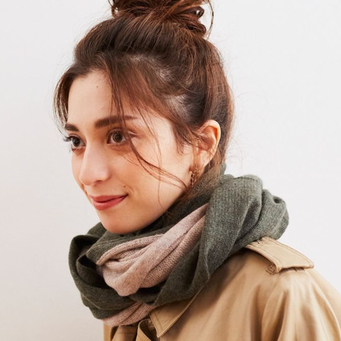 カシミヤ 100％ ニット スヌード